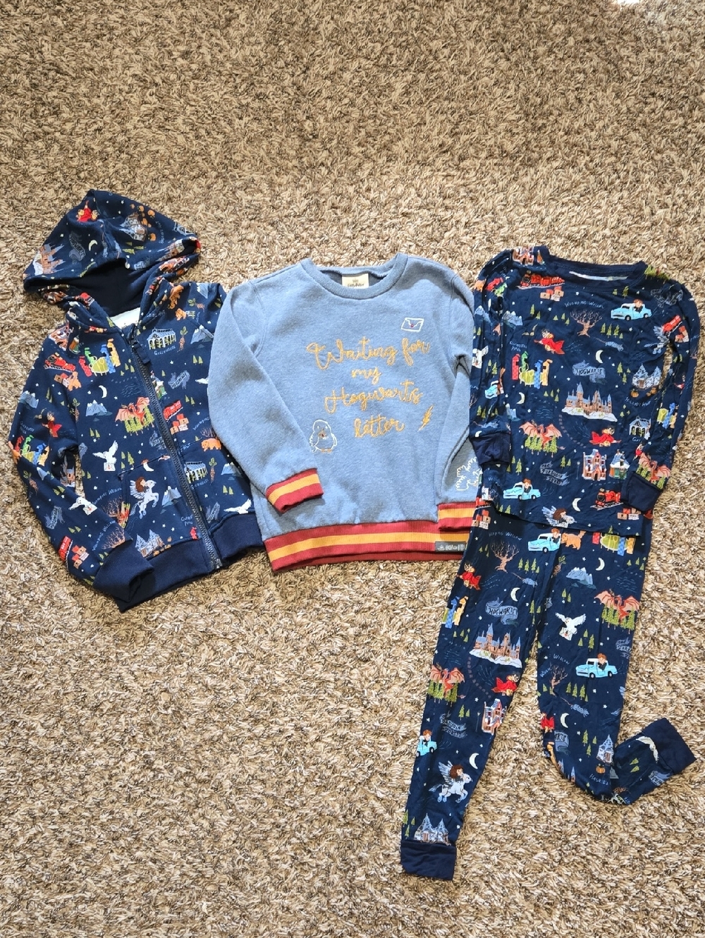 Harry Potter Pajama Set with Hoodie & Sweater